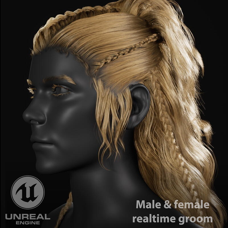Realtime Female&Male Hair \ Groom