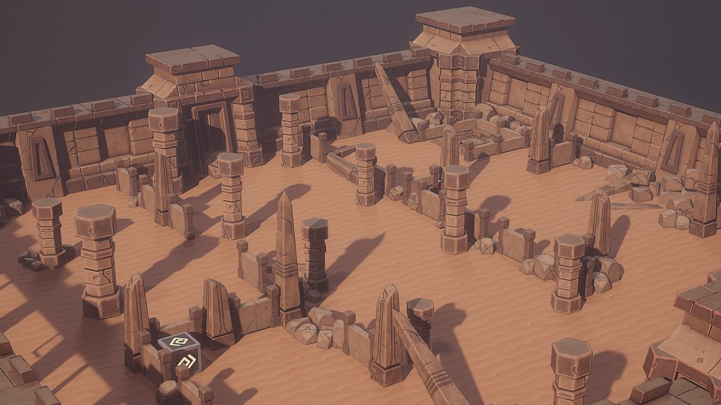 Desert level for a mobile game